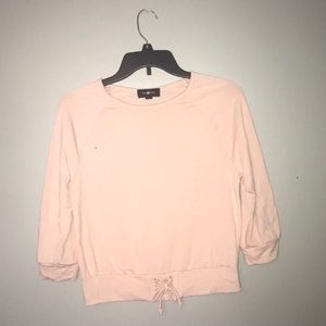 A pink shirt